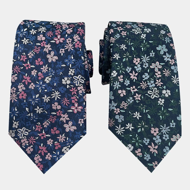 Men's Floral Flowers Spring Polyester Necktie