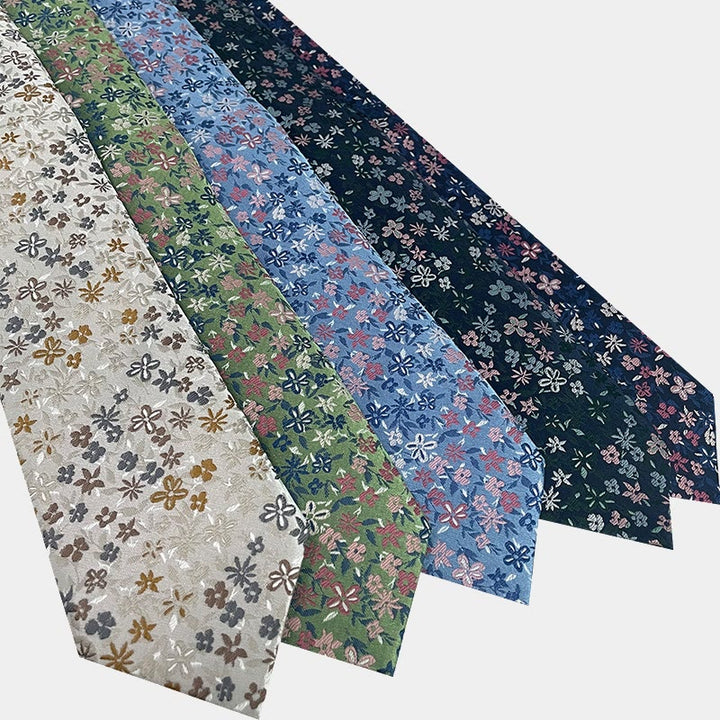 Men's Floral Flowers Spring Polyester Necktie