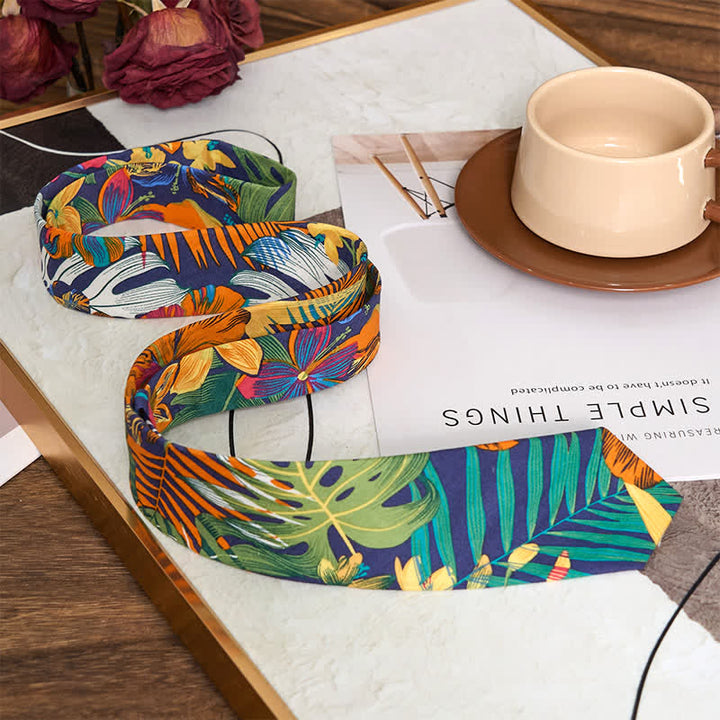 Men's Cotton Printed Floral Skinny Necktie - image 4