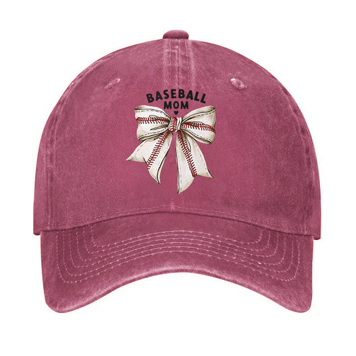 Bowknot Baseball Mom Adjustable Baseball Cap
