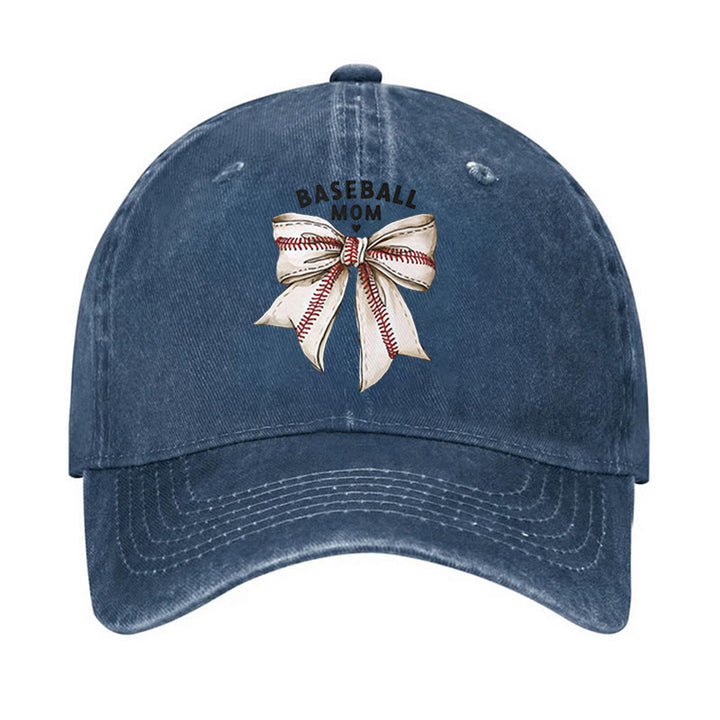 Bowknot Baseball Mom Adjustable Baseball Cap