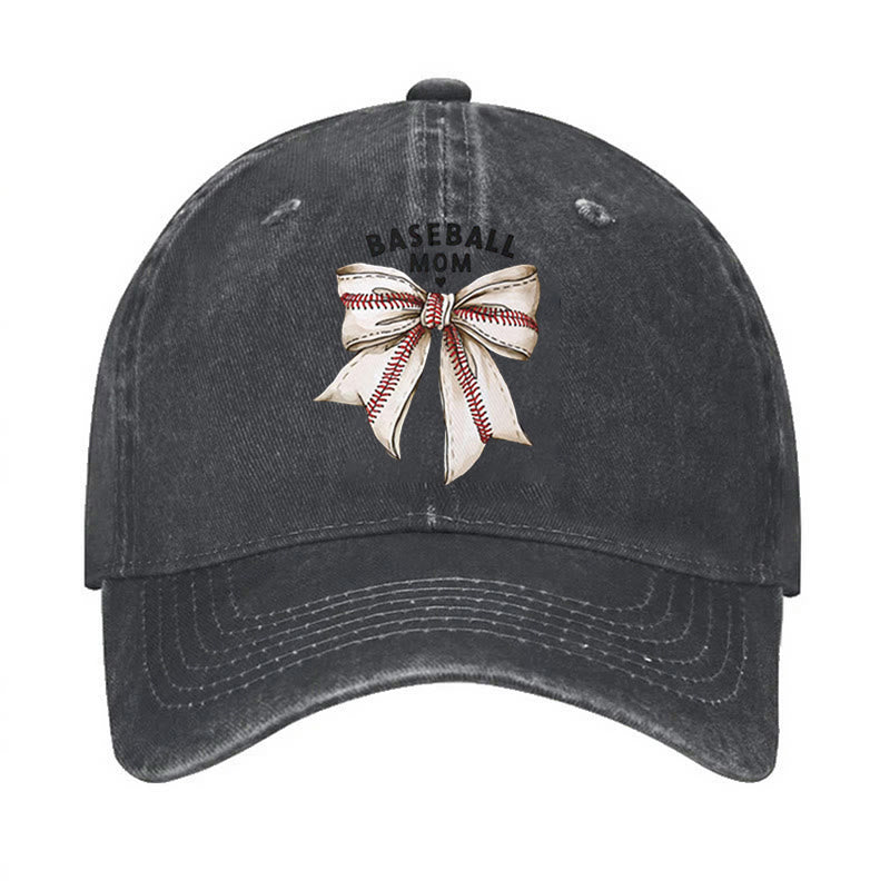 Bowknot Baseball Mom Adjustable Baseball Cap