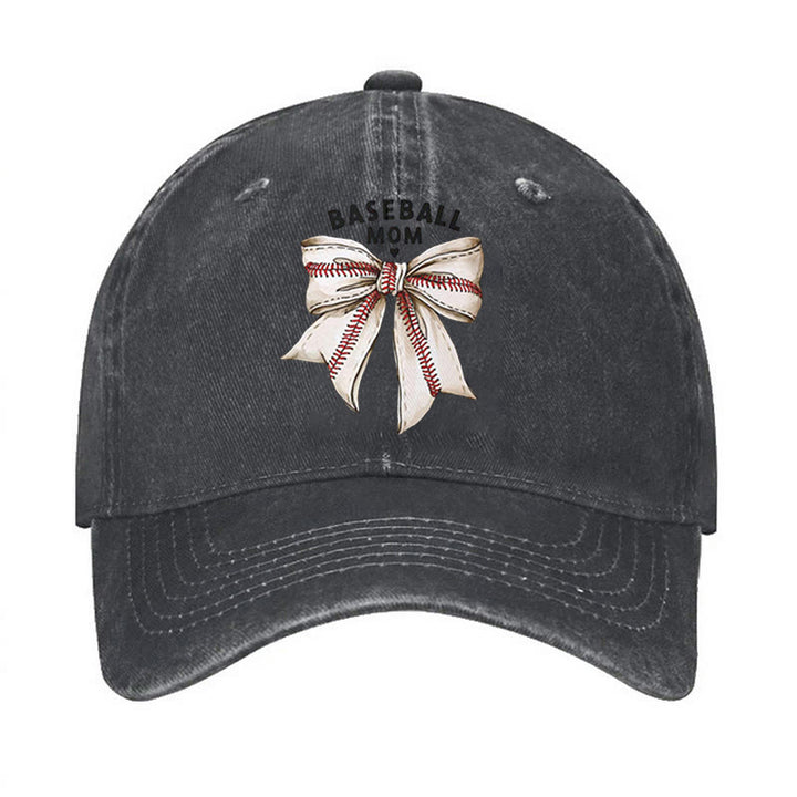 Bowknot Baseball Mom Adjustable Baseball Cap