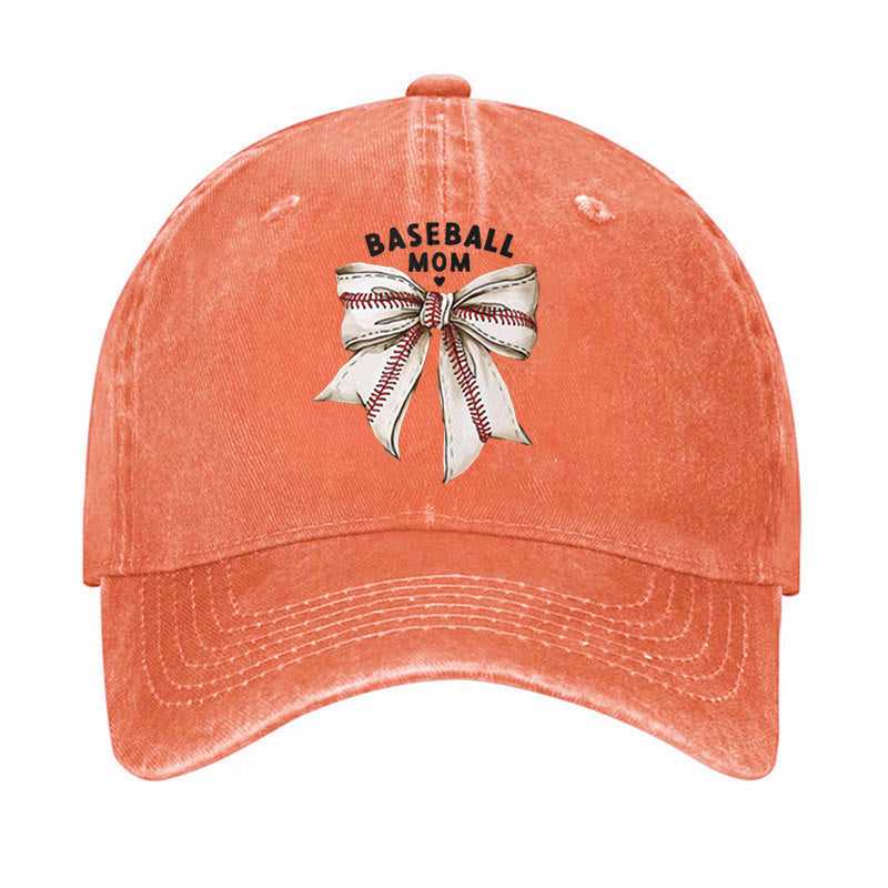 Bowknot Baseball Mom Adjustable Baseball Cap