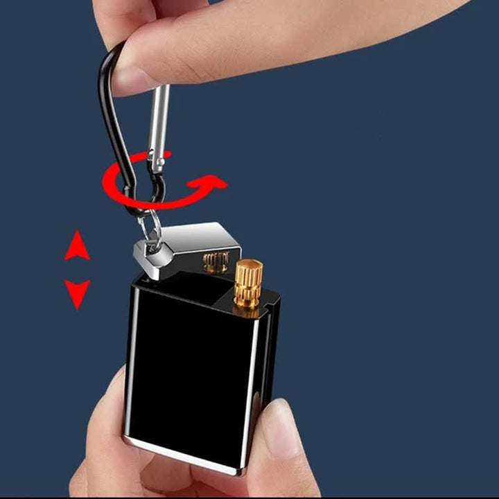 Mini Rectangle 2-in-1 Portable Ashtray Matchstick Kerosene Lighter