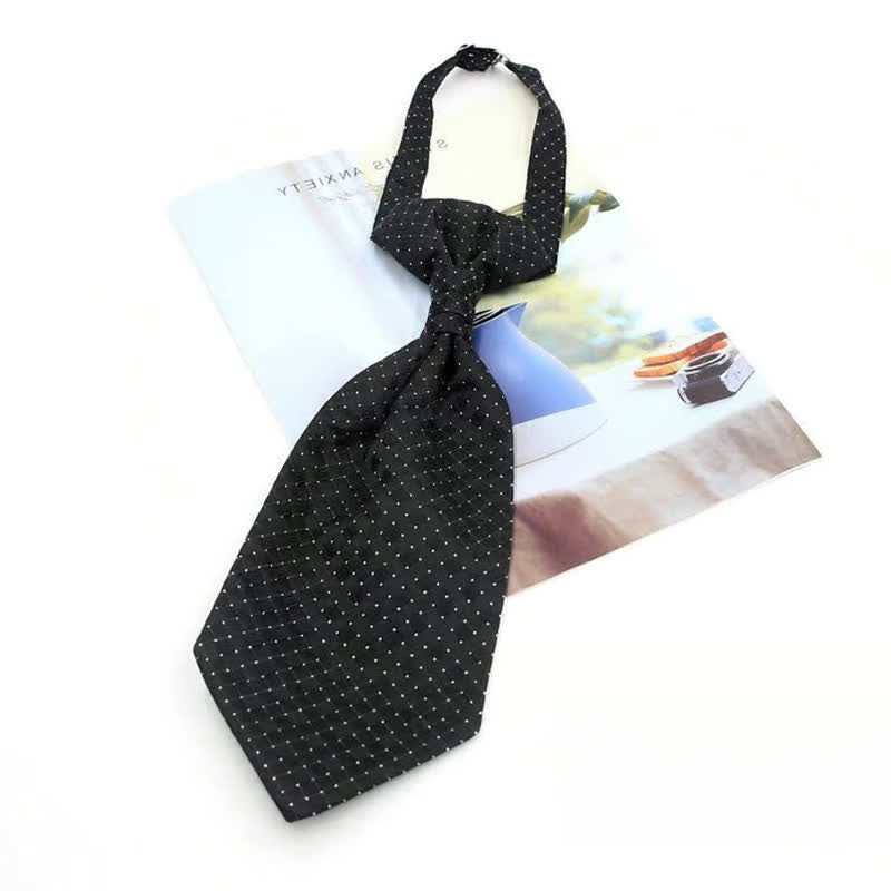 Men's Pre-Tied Ruche Cravat Luxury Paisley Tuxedo Ascot Necktie - Style #17 - image 19