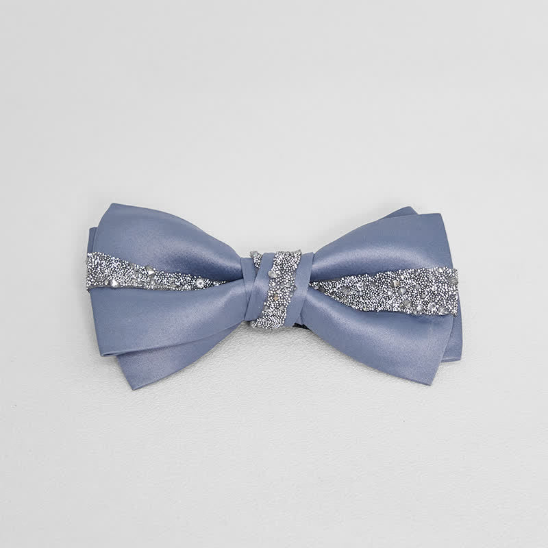 Men's Sparkling Glitter Bow Tie Pocket Square - Sky Blue - Bow Tie - image 5