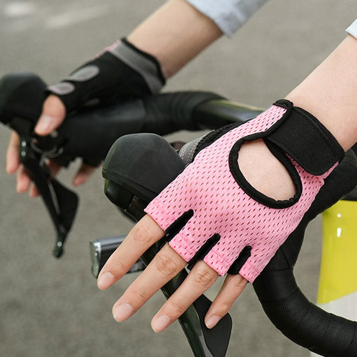 Breathable Lightweight Cycling Lifting Fingerless Gym Gloves - image 5