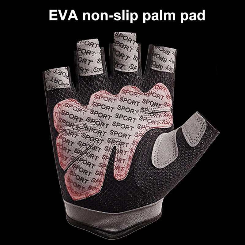 Breathable Lightweight Cycling Lifting Fingerless Gym Gloves - image 3