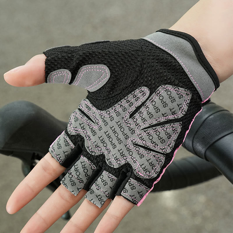 Breathable Lightweight Cycling Lifting Fingerless Gym Gloves - image 8