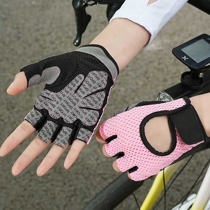 Breathable Lightweight Cycling Lifting Fingerless Gym Gloves