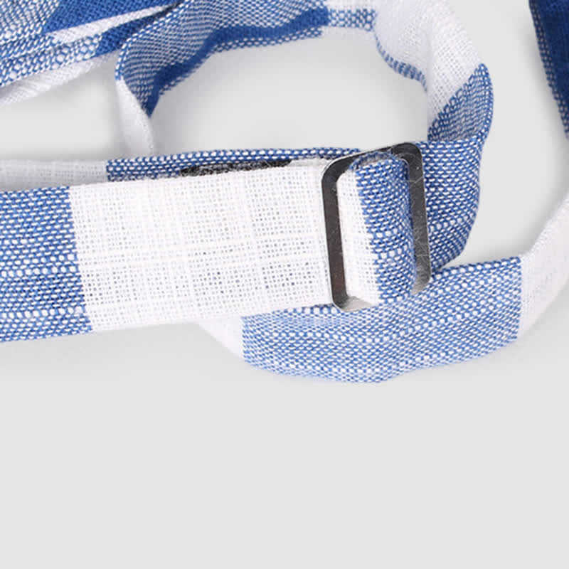 Men's Casual Classic Checked Striped Cotton Bow Tie