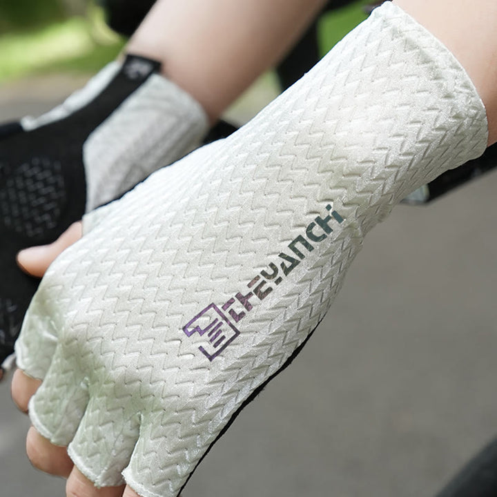 Outdoor Sports Anti-Slip Breathable Fingerless Gloves - image 1