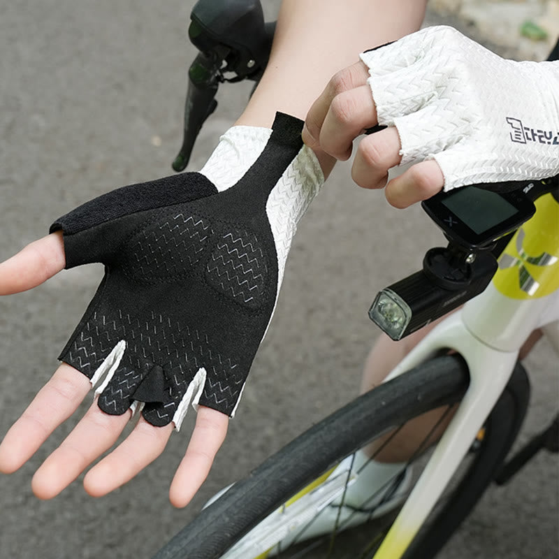 Outdoor Sports Anti-Slip Breathable Fingerless Gloves - image 5