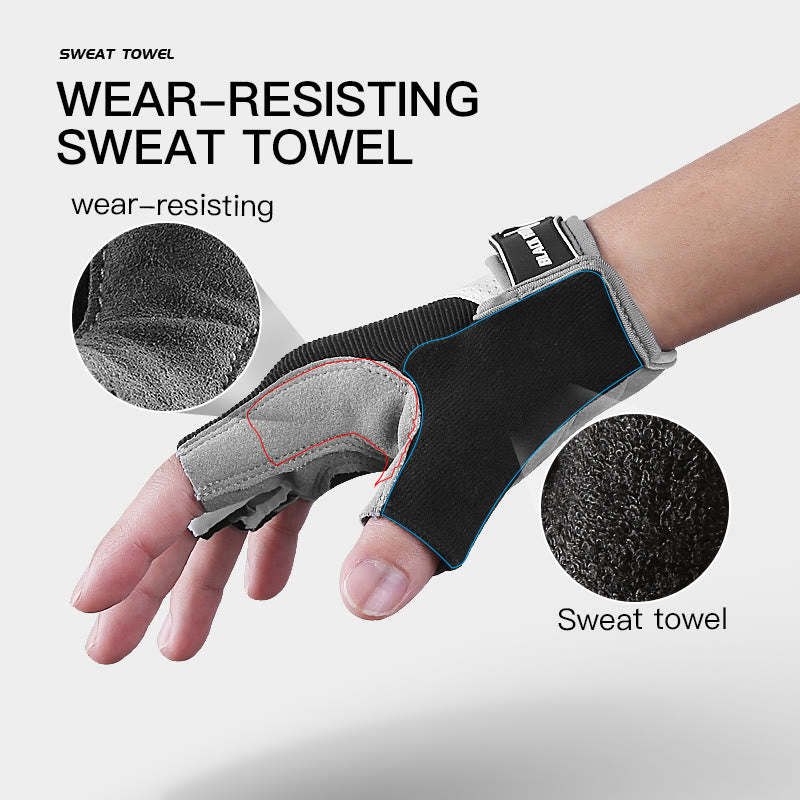 Outdoor Cycling Unisex Anti-Slip Half finger Gloves - image 7
