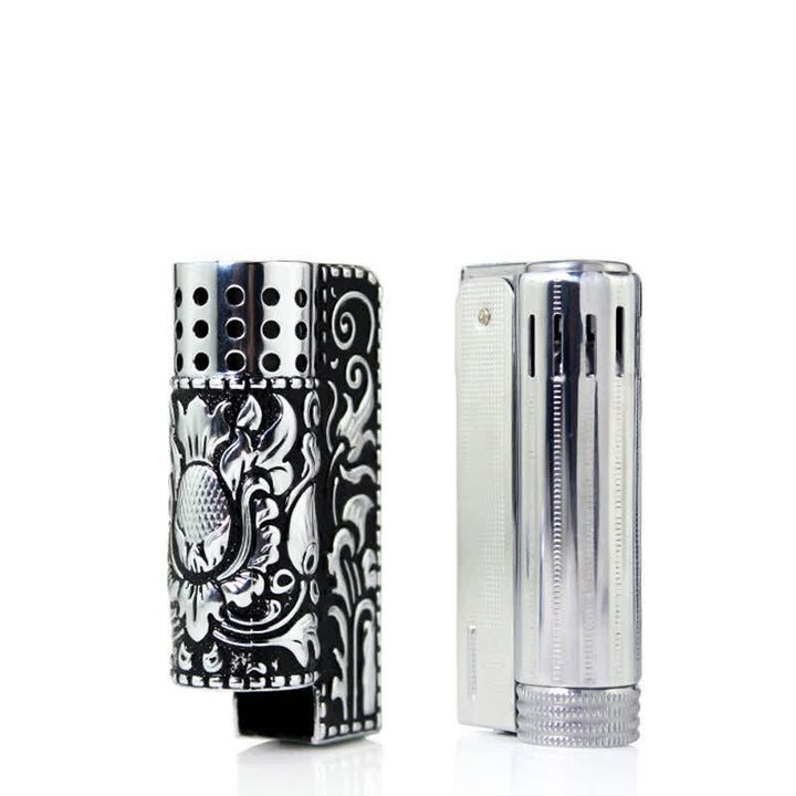 Embossed Dragon Detachable Shell Refillable Kerosene Lighter - image 4