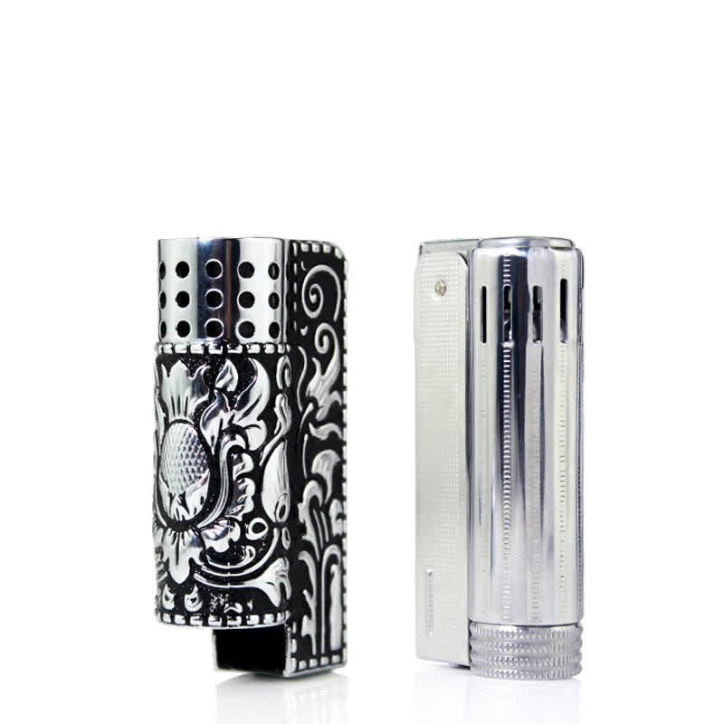 Embossed Dragon Detachable Shell Refillable Kerosene Lighter - image 4