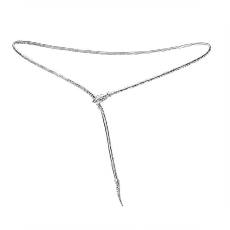 Women's Golden Silver Snake Chain Belt Metal Waist Chain - image 7