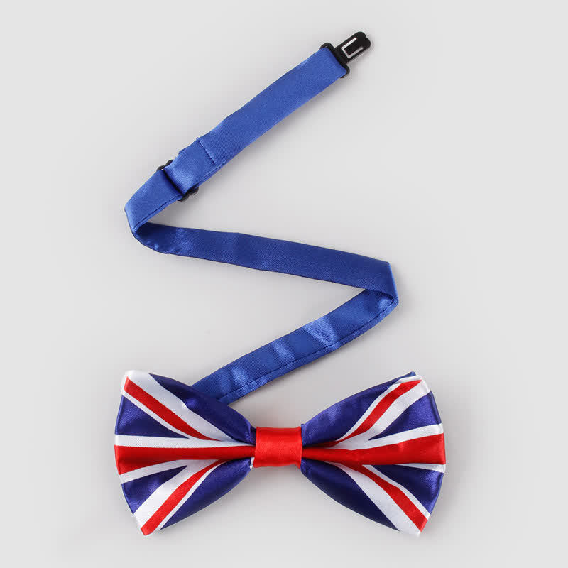 Men's British Flag Patriotic Party Bow Tie Necktie - image 1