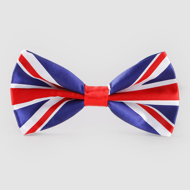 Men's British Flag Patriotic Party Bow Tie Necktie - Bow Tie - image 0