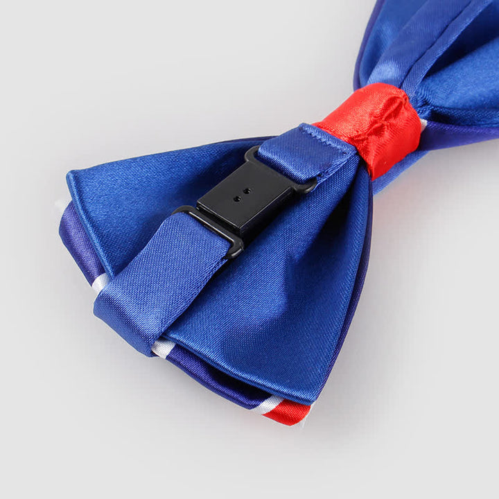 Men's British Flag Patriotic Party Bow Tie Necktie