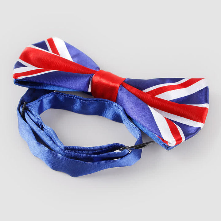 Men's British Flag Patriotic Party Bow Tie Necktie - image 2