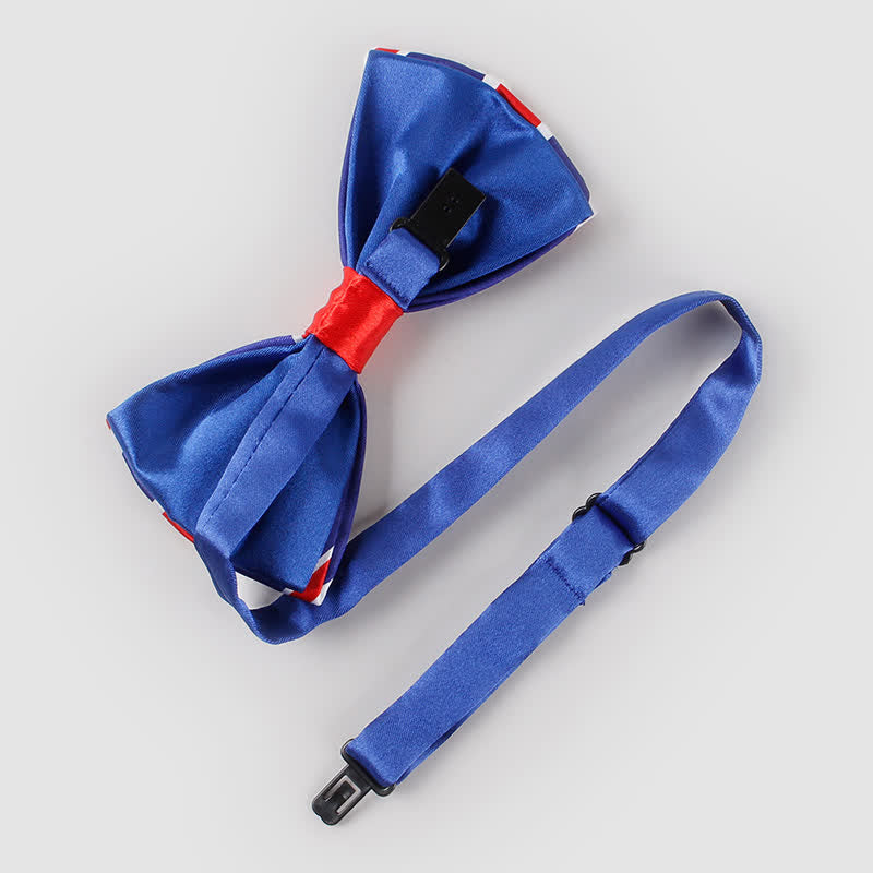 Men's British Flag Patriotic Party Bow Tie Necktie - image 3