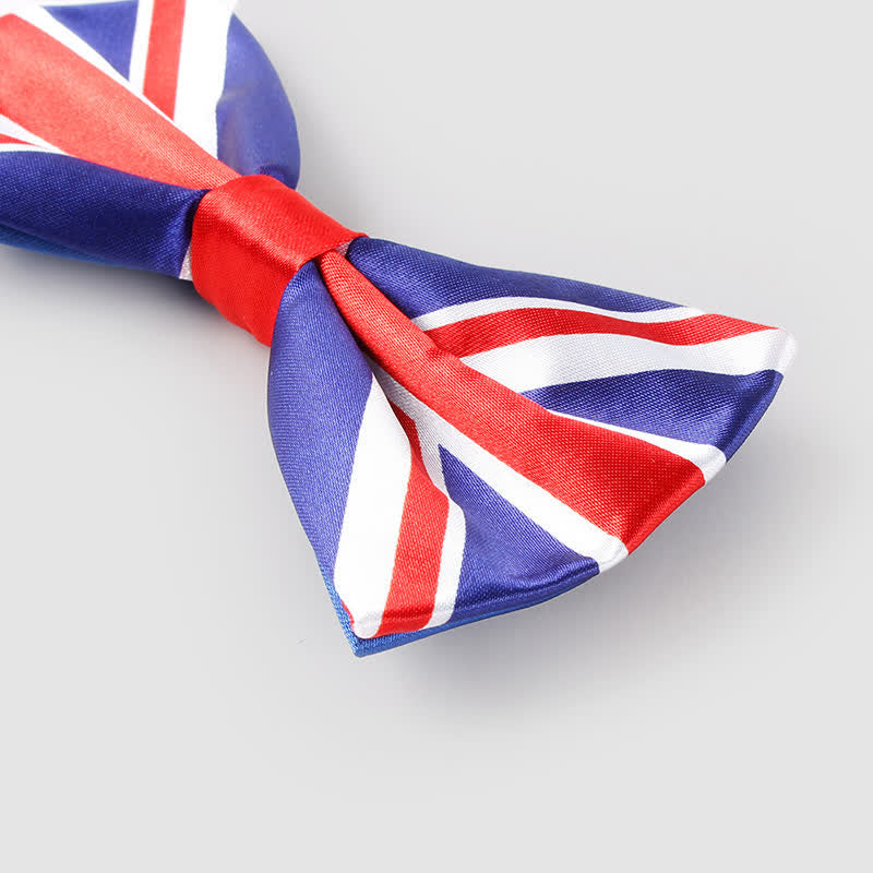 Men's British Flag Patriotic Party Bow Tie Necktie - image 4
