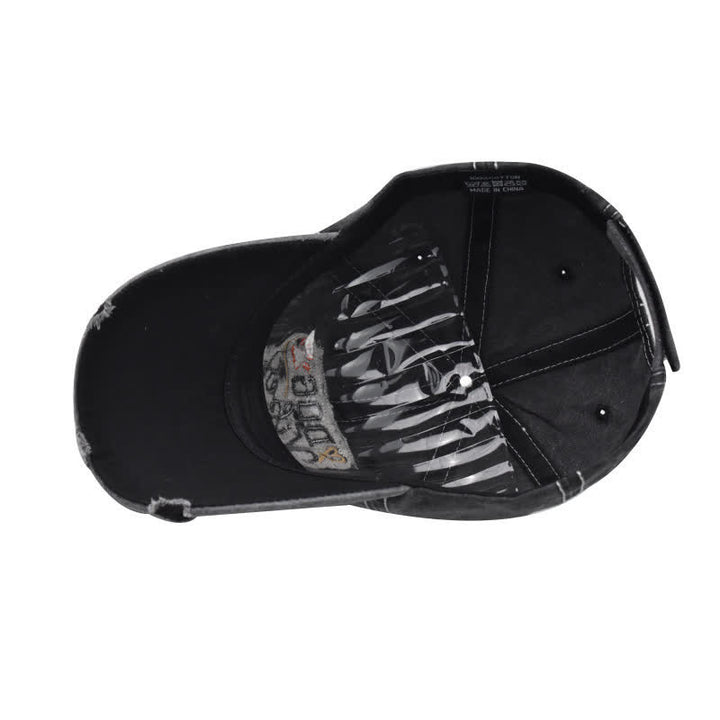 Dog Vibes Only Embroidered Washed Baseball Cap