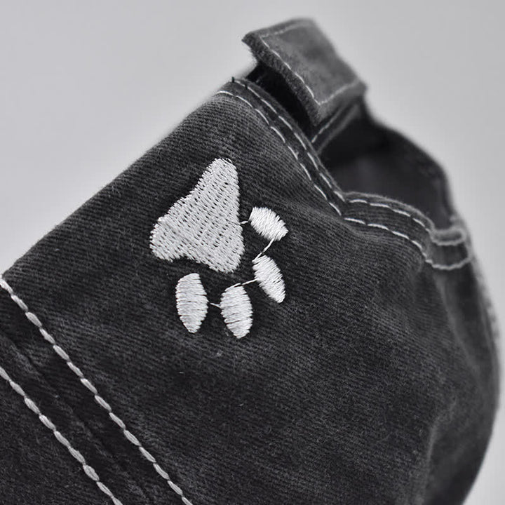 Dog Vibes Only Embroidered Washed Baseball Cap