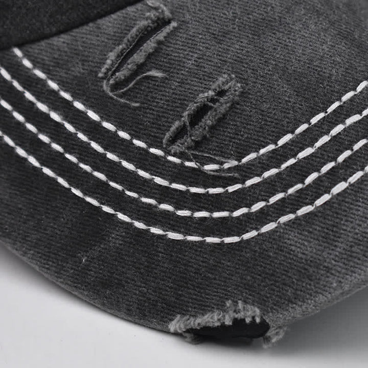 Dog Vibes Only Embroidered Washed Baseball Cap