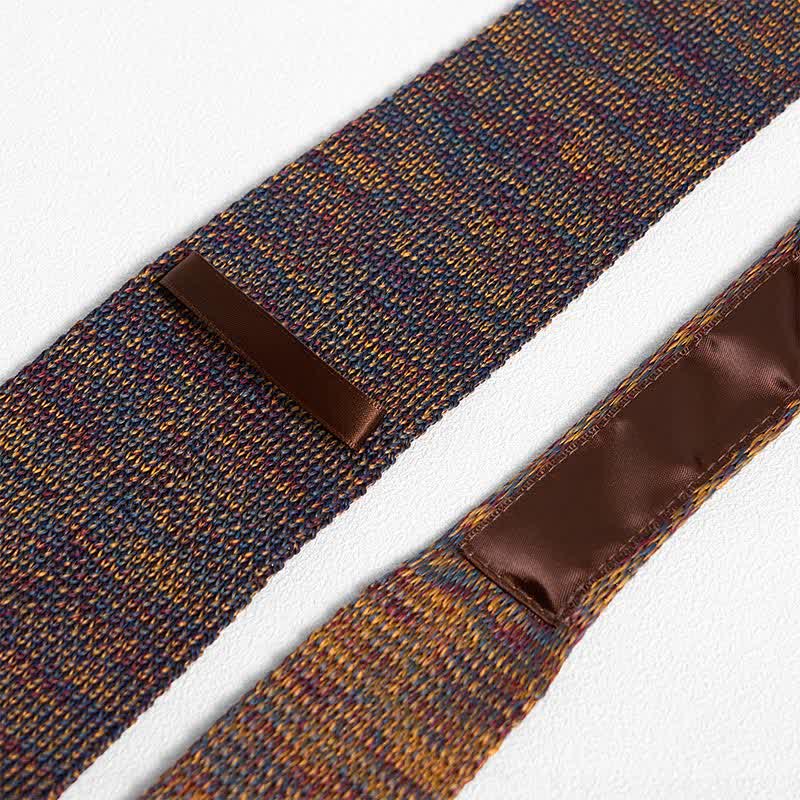 Men's Mixed Color Striped Knitted Necktie