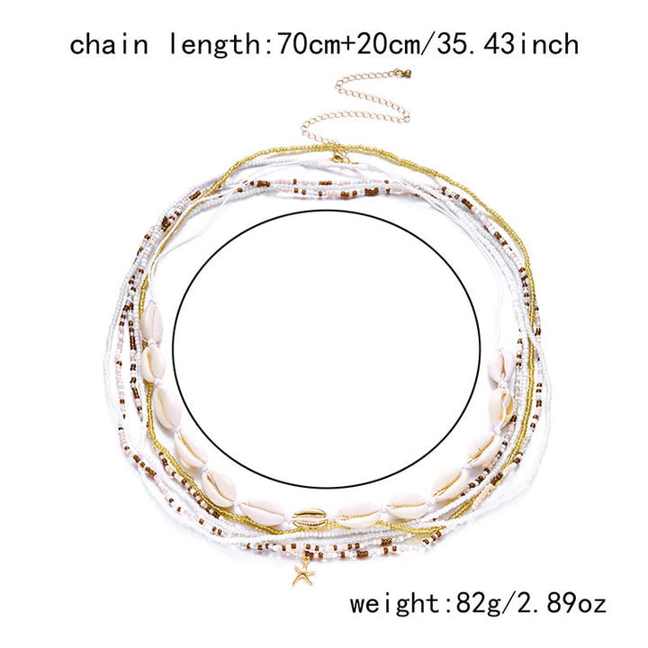Women's Boho Summer Colorful Beads Layered Waist Chain - image 3