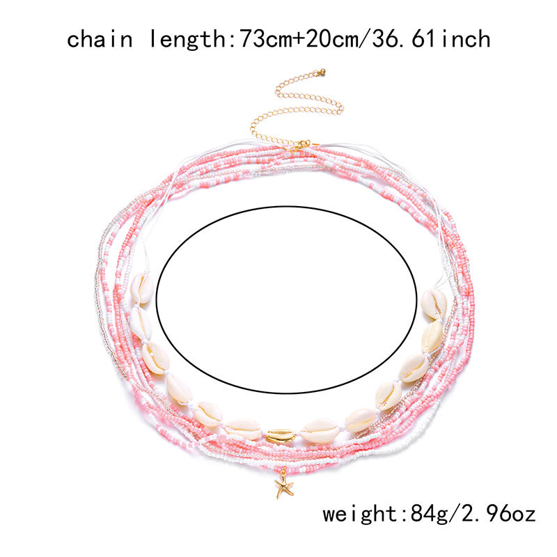 Women's Boho Summer Colorful Beads Layered Waist Chain - image 6