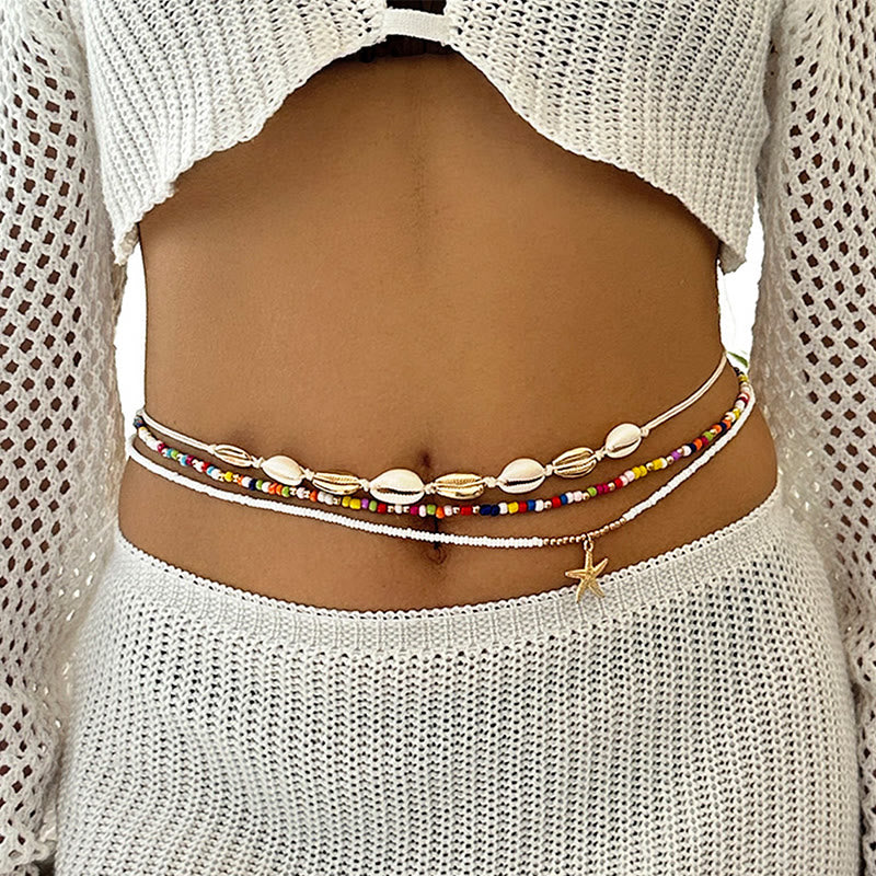 Women's Boho Summer Colorful Beads Layered Waist Chain - Style #5 - image 7