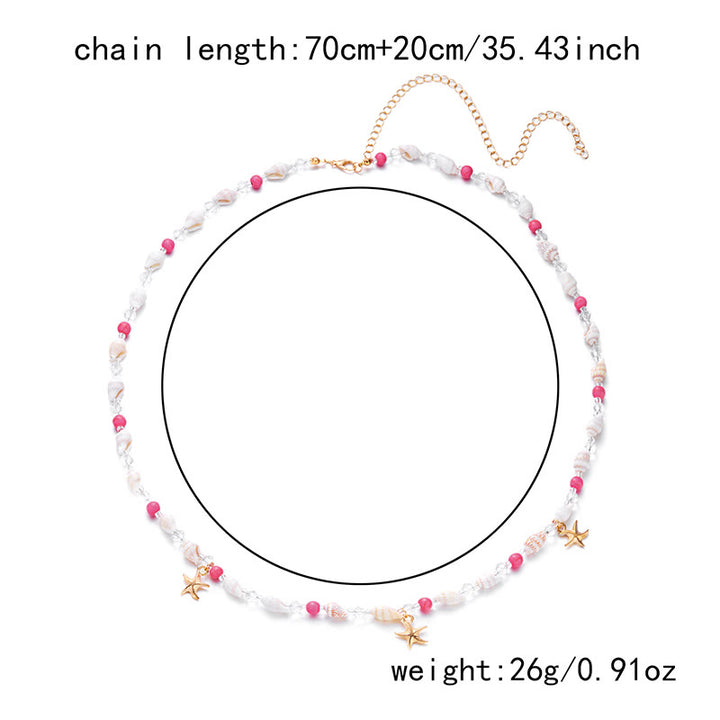 Women's Bohemian Beach Starfish Sea Shell Waist Chain