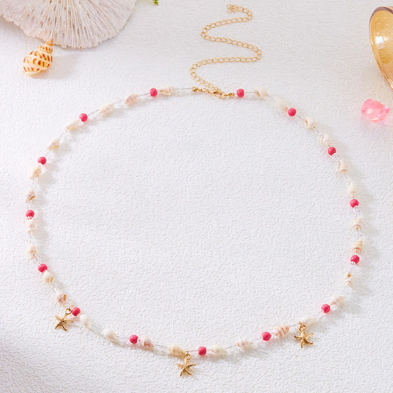 Women's Bohemian Beach Starfish Sea Shell Waist Chain - image 5