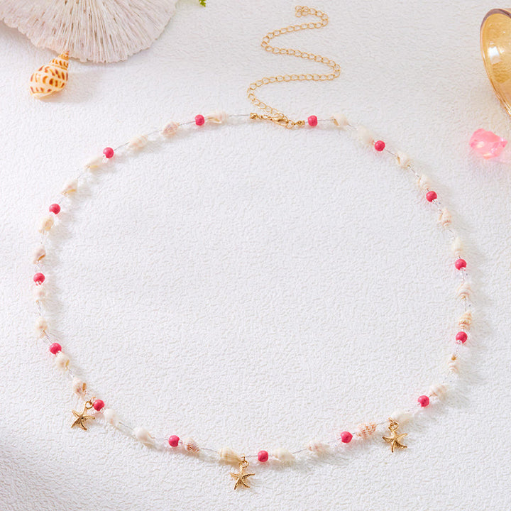 Women's Bohemian Beach Starfish Sea Shell Waist Chain - image 5
