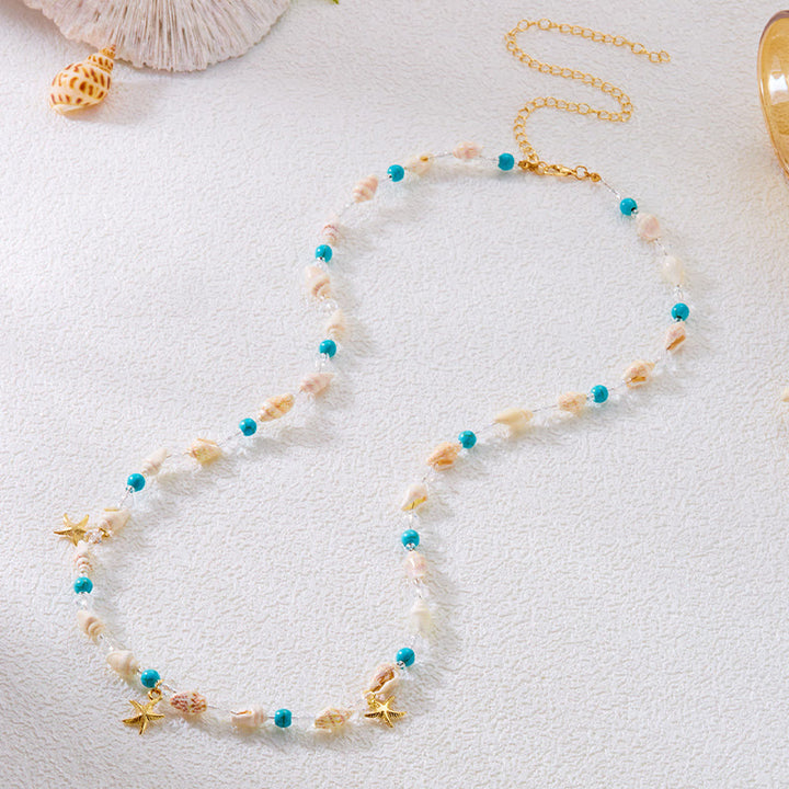 Women's Bohemian Beach Starfish Sea Shell Waist Chain - image 2