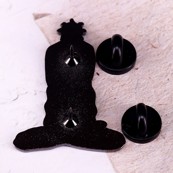 Women's The Sun Moon Celestial Goddess Enamel Brooch