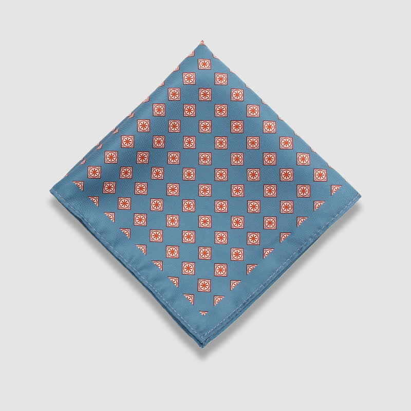 Men's Vintage Paisley Dots Pattern Business Pocket Square