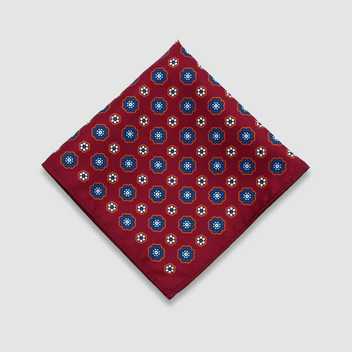 Men's Vintage Paisley Dots Pattern Business Pocket Square