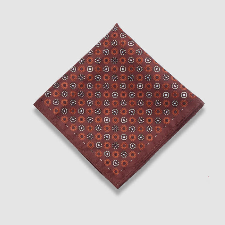 Men's Vintage Paisley Dots Pattern Business Pocket Square