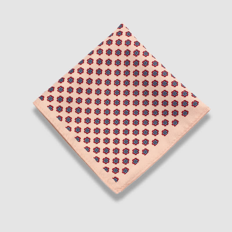 Men's Vintage Paisley Dots Pattern Business Pocket Square - Style #10 - image 11