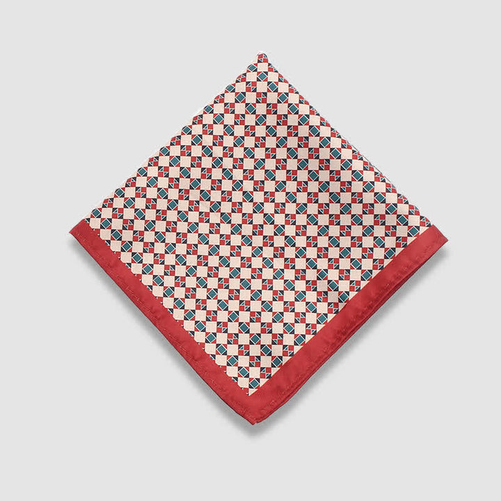 Men's Vintage Paisley Dots Pattern Business Pocket Square
