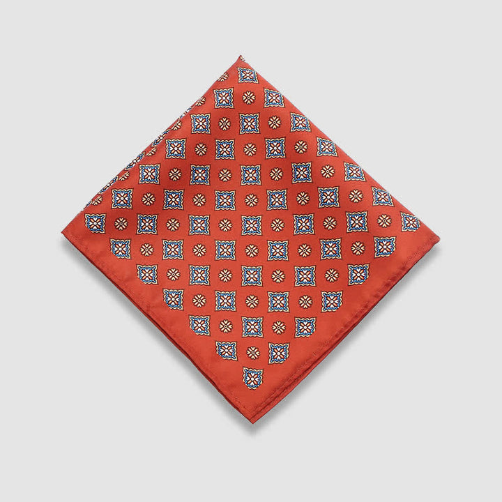 Men's Vintage Paisley Dots Pattern Business Pocket Square