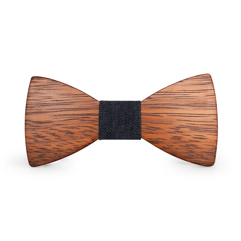 Men's Handmade Bamboo Wooden Bow Tie - image 2