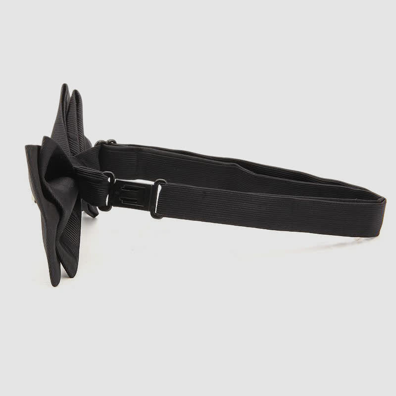 Men's Luxury Golden Vine Leaf Twill Bow Tie - image 2