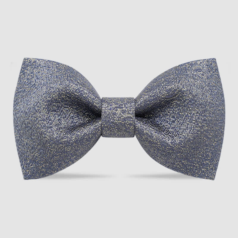 Men's Gold Glitter Tuxedo Classic Bow Tie - Navy - Style #1 - image 6