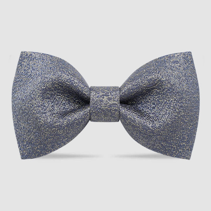 Men's Gold Glitter Tuxedo Classic Bow Tie - Navy - Style #1 - image 6